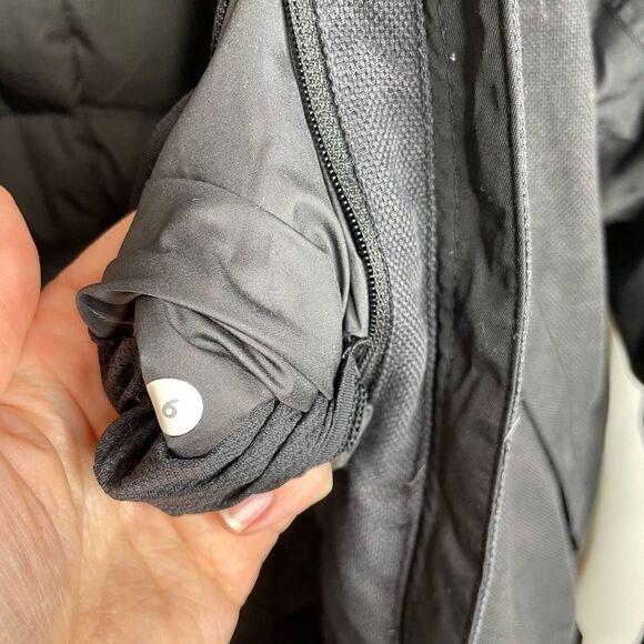 Lululemon Blizzard‎ Parka Black Heathered Dark Gray Coat Jacket 6 Down Winter - Picture 11 of 16